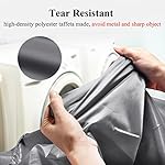 OTraki 2 Pack Laundry Bag Extra Large 28x45 Inch Drawstrings Laundry Hamper Liner Storage Bag XL Dirty Clothes Organizer Heavy Duty Laundry Bag Don't Drying, Melting 140-176℉ (Grey) - Image 3