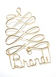 Personalized Christmas Ornaments Gold, Silver or Red Tree Any Name Designed, Gift Name Tag, Custom N