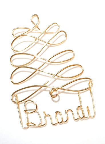Personalized Christmas Ornaments Gold, Silver Or Red Tree Any Name Designed, Gift Name Tag, Custom Name Tree Ornament, Personalized Holiday Ornament #TOP13