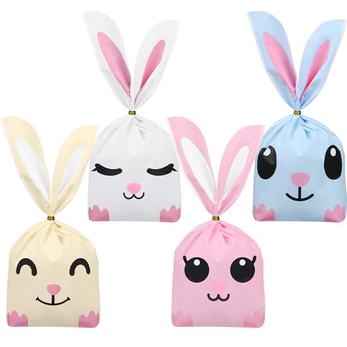 Sacs à friandises lapin de Pâques peony man, sachet cadeau pour douceurs de fête