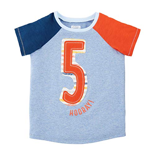 Mud Pie Baby BOY Birthday Shirt, 5, 5T