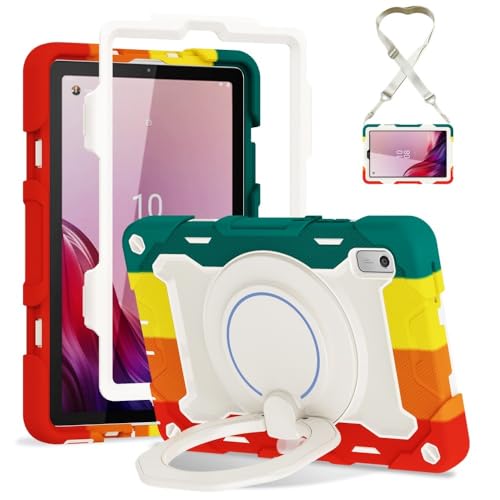 Coque Lenovo Tab M11 TB330FU rouge rigide et silicone avec support