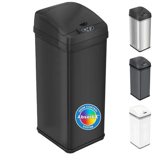 iTouchless 13 Gallon Automatic Garbage...