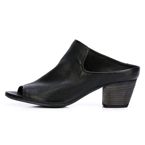 YDN Women Peep Open Toe Booties Pumps Block Chunky Mid Low Heels Loafers Slip on Comfortable Shoes2