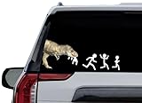 T Rex Ate Your Stick Figure Family Vinyl Sticker 8'x 22' Decal Set Dino Eating People Nobody Cares Monster TRex Dinosaur Tyrannosaurus Rex Decals Stickers (Trex 8'x 22')
