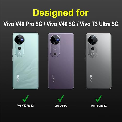 Image of Zapcase Back Case Cover for Vivo V40 Pro 5G | Compatible for Vivo V40 Pro 5G Back Cover | Liquid Silicon Magic Case with Camera Protection | Black