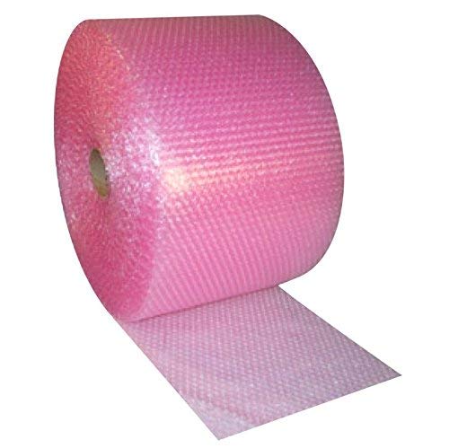 TotalPack roll of Quality Anti Static Bubble wrap Blue, Green, Pink, Red Strong and Protective Ideal for House Moving and removals (Pink, 750mm x100m)