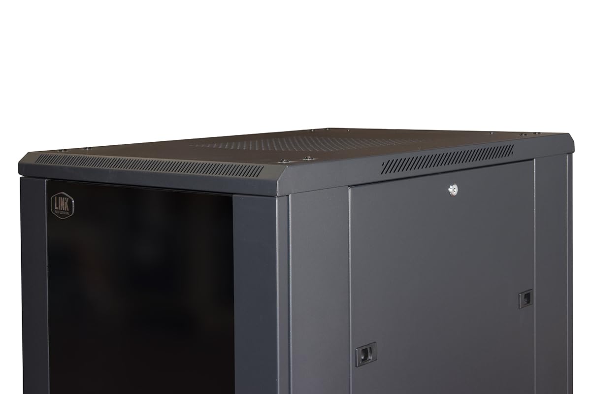 Armadio Rack 19" 27U Reti 600x800 Nero Porta Vetro