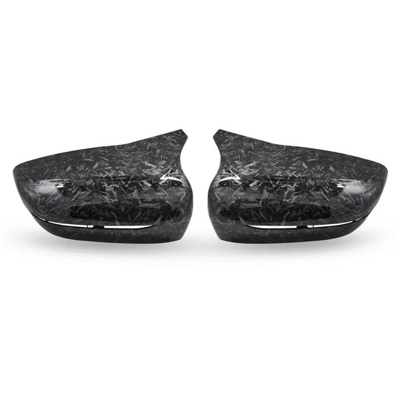 Remplacement capuchon rétroviseur BMW G20 G30 rayé paire look carbone à clipser
