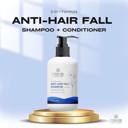 Image of Anti-Hair Fall Shampoo & Conditioner | 2-in-1 Formula | Strengthens Roots, Reduces Hair Fall & Boosts Shine | Suitable for All Hair Types | 200ml
