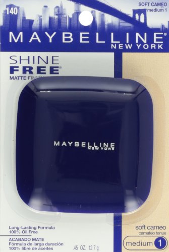 Maybelline New York Shine Free Oil Control Pressed Powder, Soft Cameo, Medium 1, 0.45 Ounce #TOP1