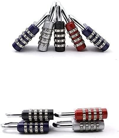 Code Padlock, Padlock, Combination Locker Padlock School Lock Pad Coded 4 Dials Big Size Zinc Alloy Code Pad Door for Cabinet Door Luggage Gym Swimming Pool Drawer