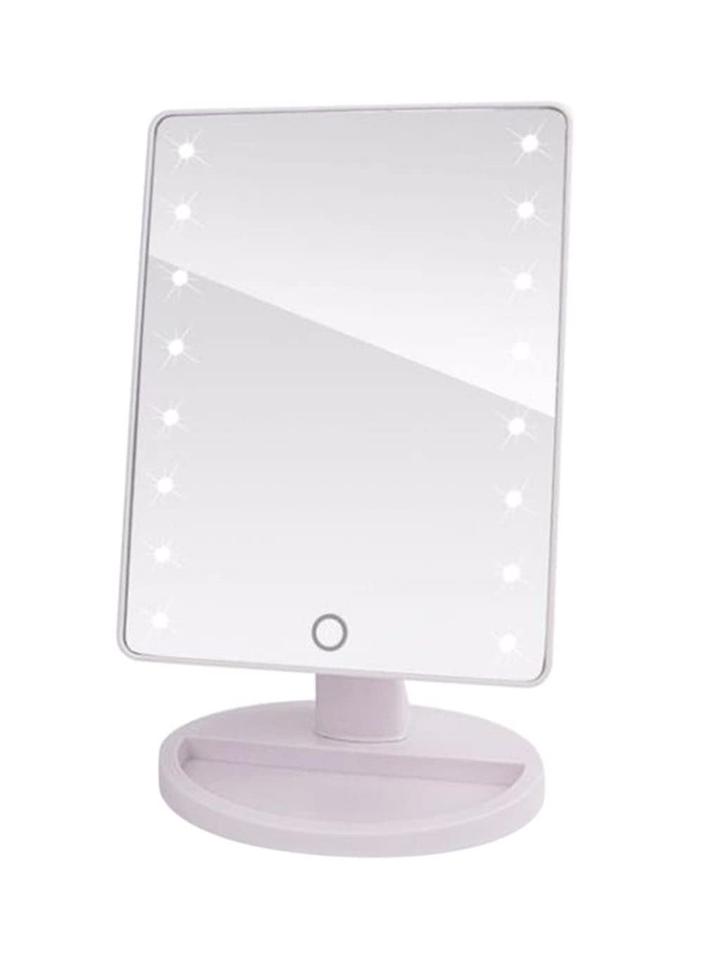 Dubai Gallery 360 Rotation Led Light Mirror White 12X13Centimeter