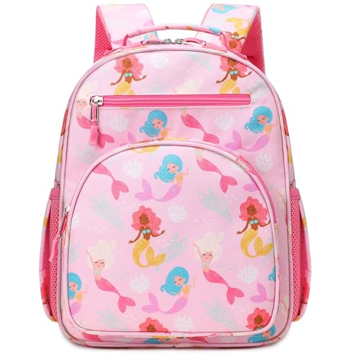abshoo Cute Mini Toddler Backpacks for Girls Little Kids Bookbag Preschool backpack (Mermaid Pink)