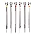 TSHAOUN 6 Pièces Tournevis Précision Kit, Jeu de mini tournevis, 6 tailles différentes Précision Tournevis à tête plate Pour Portable, Bijoux, Lunettes, Jouets, Montre (6 multicolore)