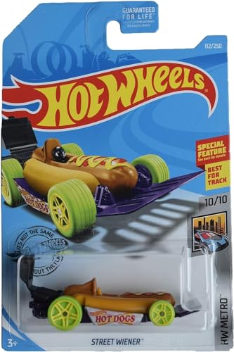 Hot Wheels Street Wiener Hot Dog car miniatura 3