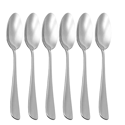 Juego de cucharas soperas 6 uds,Cuchara Sopera,Cuchara mesa,Acero Inoxidable y acabado brillante.Aptos para lavavajillas Colección Minimal (Cuchara Sopera)