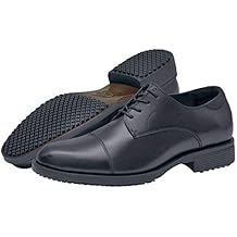 Shoes for Crews Mens Slip-Resistant Oxford - Dressy, Comfortable, Non-Slip Work Shoes for Men in Hospitality, Business Casual Settings, Healthcare - Senator