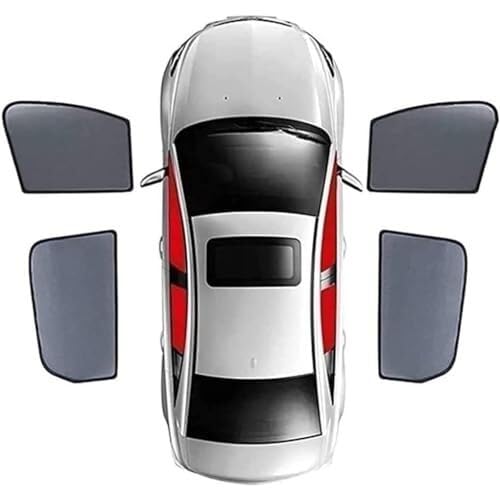 Tendine Parasole Auto Tendina parasole magnetica per finestrino auto Per Chrysler 300c 2011-2023, protezione dai raggi UV, posteriore Tenda parasole(‎4pcs)