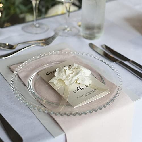 Image of MARTVIA Glass Serving & Dinner Plate 8 Inch, Set of 2 Crystal Clear Glass Plate, Vintage Dinnerware for Pasta,Salad,Dessert Serving Party Fruits, Snacks Home Wedding Decor for Gift Set (MV-8)