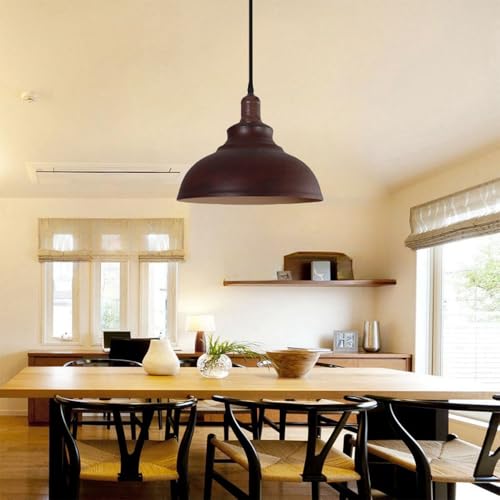 Lustre industriel rétro suspension réglable pour éclairer table - 4