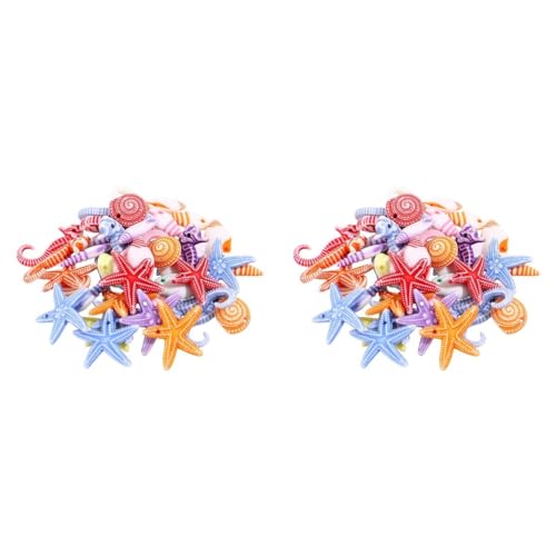 Amosfun 96 PièCes Mini Animaux Marins en RéSine, DéCorations Aquarium, Ornements Micro Paysage, Accessoires DIY, DéCoration Maison Et FêTes à ThèMe