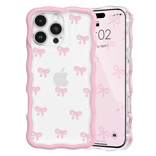 Coque iPhone 14 Pro nœud rose : finie la peur des chutes avec style
