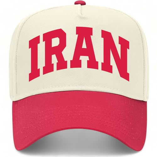 Iran Collegiate Hat (US Alpha One Size Red/Natural)