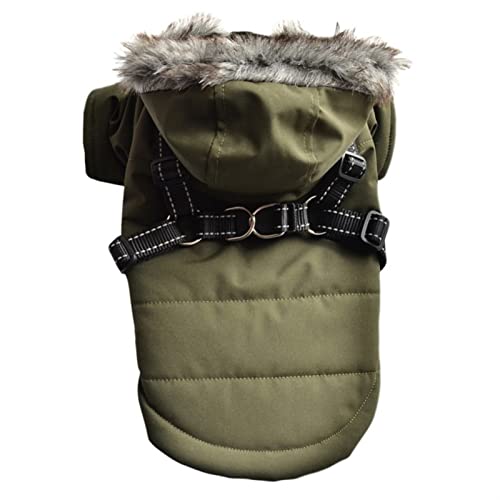 Manteau d'hiver pour chien de qualité supérieure vêtement chaud marron ajustable XXL - 2