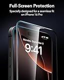 ESR 3 Pack for iPhone 16 Pro Screen Protector Tempered Glass, [9H Hardness] [Military Grade Shatterproof] Full Coverage Film with Flawless Fit Tray, HD Clear, Scratch Resistant - Image 5