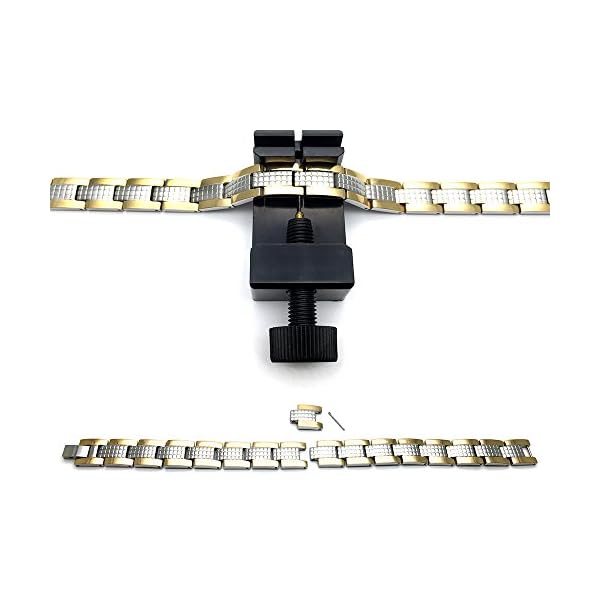 COOLSTEELANDBEYOND Steel Mens Jewelry Energy Link Bracelet with Free Link Removal Kit(CA) - Image 7