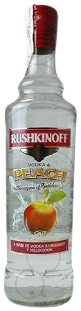 3 × Licores Antonio Nadal Rushkinoff Melocotón (Caja de 3 Botellas de 1 L)