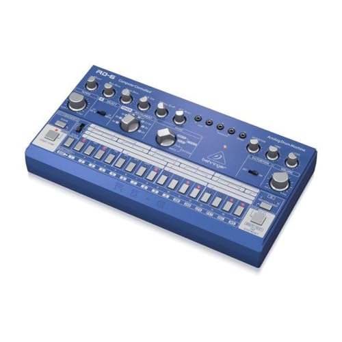 Behringer RHYTHM DESIGNER RD-6-BU Analog Drum Machine with 8 Drum Sounds, 64 Step Sequencer and...