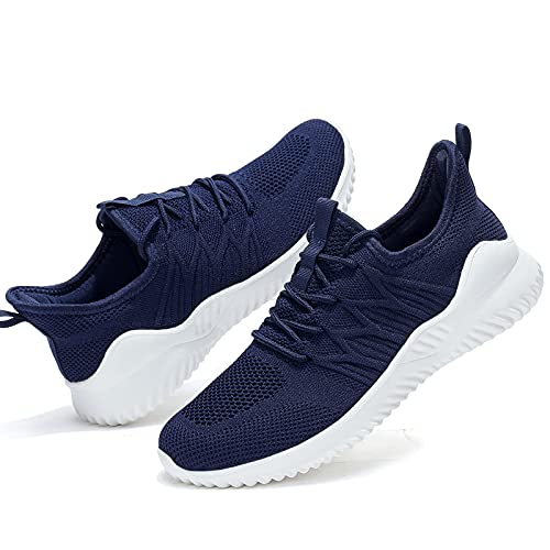 Image of Socviis Mens Slip On Running Shoes Athletic Walking Trainers Lightweight Breathable Mesh Tennis Sneakers