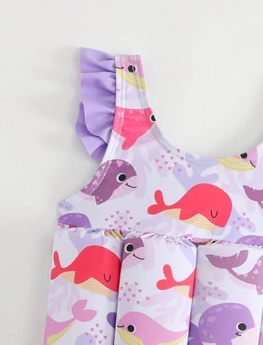 Image of IDOPIP Kids Boys Girls Floatation Swimsuit with Adjustable Buoyancy Baby Float Suit Swim Vest One Piece Swimwear Bathing Suit