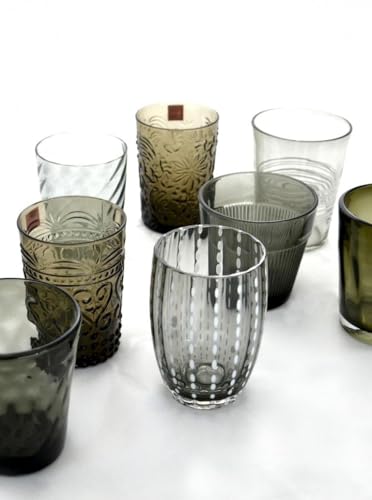 Zafferano - Melting Pot - Juego de 6 vasos Tumbler mixtos gris MP00109