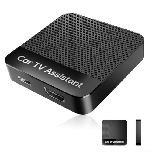 Fauhapyway Car TV Mate - Adaptador inalámbrico con cable para CARPLAY, caja de entrada para Android Auto, interfaz multimedia 2K 60Hz para estéreo de coche