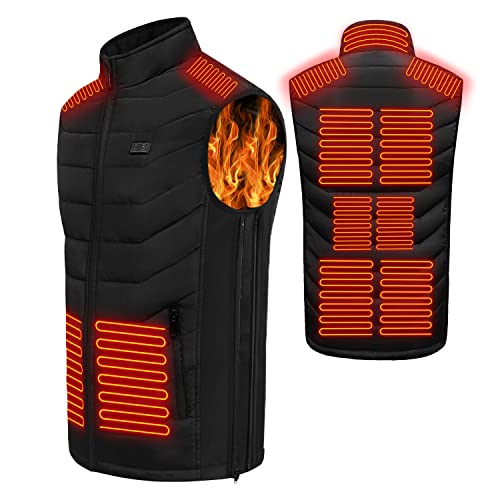 ZWOOS Chaleco Calefacción USB, Chaqueta Calefacción Hombre/Mujer, Chaleco Calefacción Invierno Chaleco (M/L)