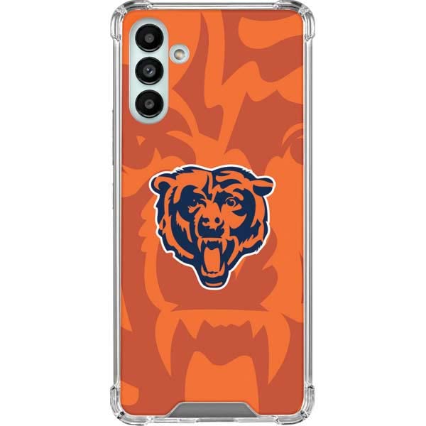 Skinit Clear Phone Case Compatible with Galaxy A13 5G - Officially Licensed NFL Chicago Bears Double Vision Design