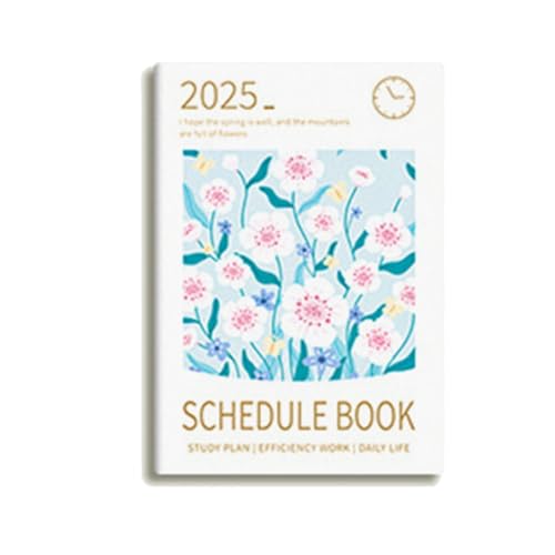 DLUKENY 2025 ウィークリー&デイリープランナー オフィスワークプランナー スケジュールプランナー 手帳 マンスリープランナー 学校事務用品