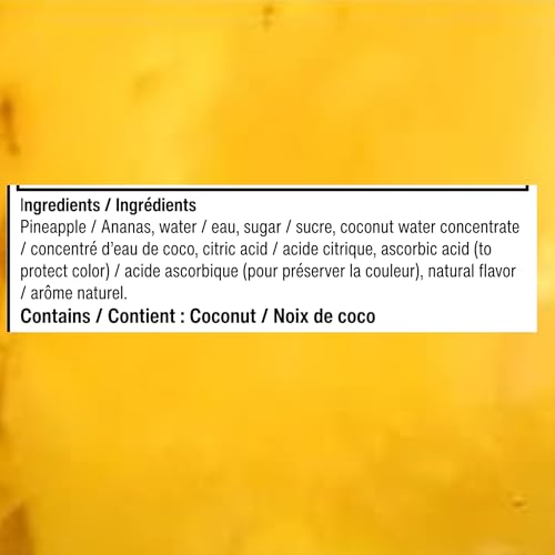 Member's Mark Pineapple Spears in Coconut Water (42 Ounce), 2.6 Pound (Pack of 1)