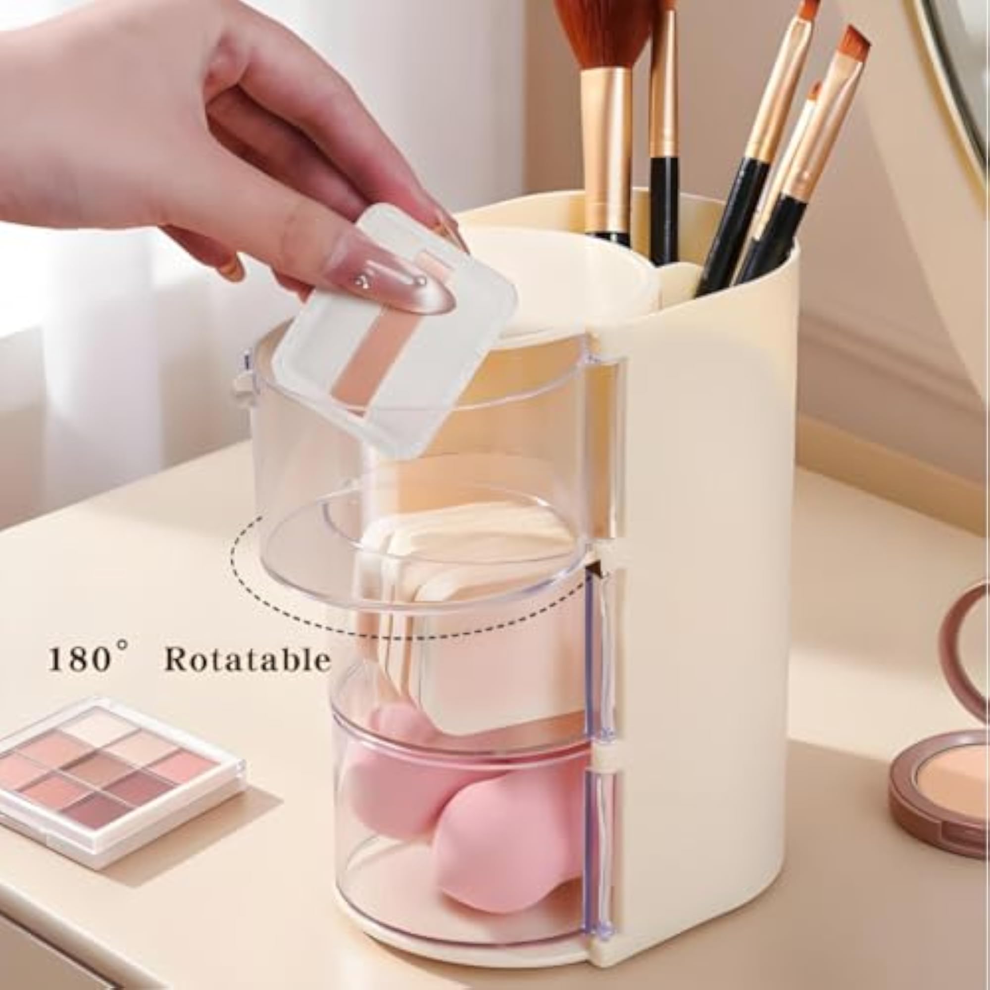 Multi-Functional Dustproof Makeup Sponge Organizer