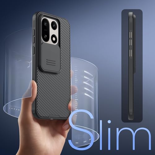 Image of Nillkin Case for OnePlus 15 One Plus 15 (1+15) (6.82 inch Inch) CamShield Pro Slider Camera Close & Open Double Layered Protection TPU + PC Black Color | Slide Camera Cover | Full Camera Protection | Shockproof Protective | Thin Slim Fit | Camera Lens Protector | Black
