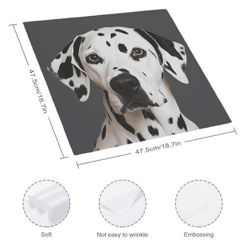 Servilletas de Tela Dalmatian 18.7x18.7 in 4 Piezas miniatura 2