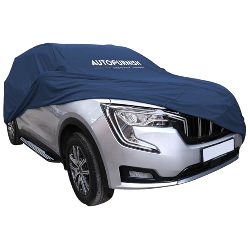 Image of Autofurnish Atom Blue Skin-Fitted Car Body Cover Compatible with KIA Carens 2022 - Atom Blue