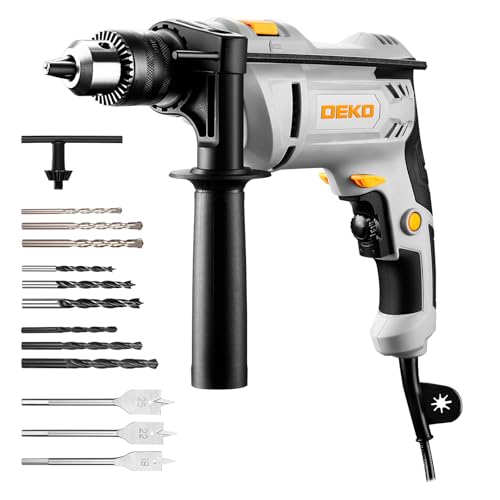 DEKOPRO Perceuse à Percussion Filaire 900W - Perceuse...