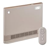 QUADS(クワッズ) 薄型 省エネ セラミックヒーター ワイド スポット暖房 1200W 大風量 室温設定 リモコン付き スリム 光る 人感センサー タイマー エコ 速暖 電気ヒーター 電気ストーブ 木目 WIDE ENA HEAT ワイドエナヒート クワッズ (グレージュウッド)