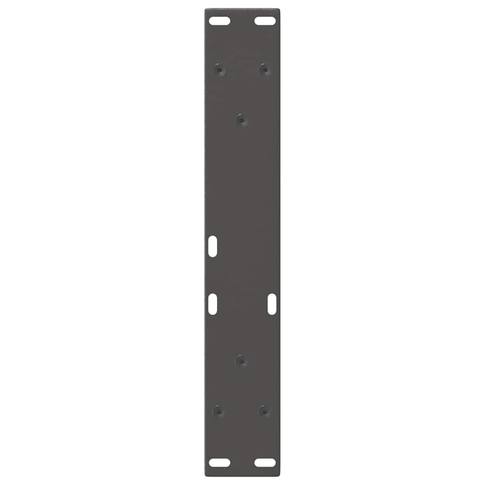 Nogi do stolika kawowego w kształcie litery V, 2 sztuki, 38 x (42 – 43,3) cm, antracytowe, ze stali malowanej proszkowo – z poziomowaniem z tworzywa sztucznego, odpowiednie do stolika kawowego