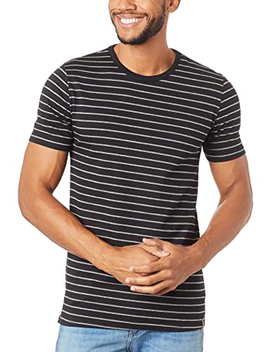 Camiseta Slim Listrada, Malwee, Preto, M, Masculino
