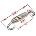 AUTUT Motorcycle Exhaust Muffler Spring Stainless Steel Spring Hooks, 58mm Total Length, Pack of 4